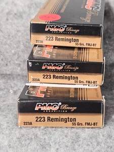 lot 252 image: 3 Boxes PMC 223 FMJ