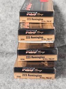 lot 254 image: 4 Boxes PMC 223 FMJ
