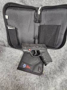 lot 276 image: S & W M&P Body Guard 380 Deluxe, Like New in Box, Built in Laser, DeSantis Holster