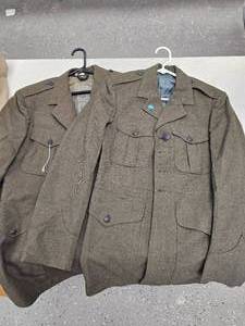 lot 304 image: Military Clothing (2 Coats, 2 Shirts,2 Pants), asst sizes
