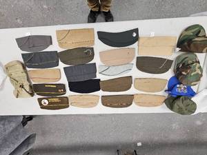 lot 309 image: Collection of Military Hat CapsGarrison Hats