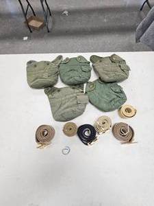 lot 311 image: Canteen Covers and Military Dress Belts