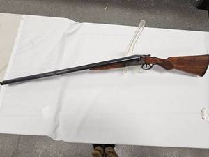 lot 303 image: Early 1940s,1950s Double Barrel 12 Ga, No I.D. Marks, FunctionsWorks Great