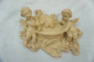 lot 70 image: G. Ruggeri Angels Cherubs with Holy Water Font