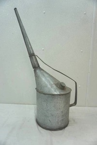 lot 97 image: galvanized long spout oil can