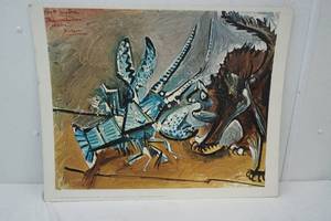 lot 190 image: Picasso Lobster and the Cat print 1965