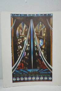 lot 194 image: Joseph Stella The Brooklyn Bridge print