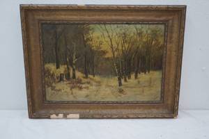 lot 197 image: Vintage painting by B.F. Yankee