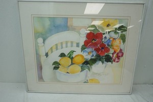 lot 198 image: Watercolor painting by Barbara Galloway 1997