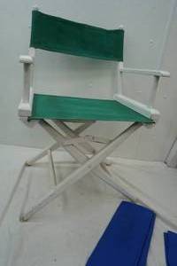 lot 259 image: directors chair, like new condition