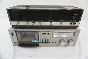 lot 342 image: Sears Radio Alarm Clock & Sharp Cassette Deck