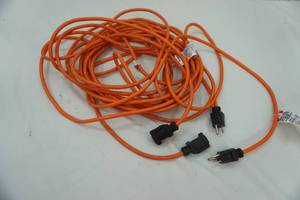 lot 371 image: 2 heavy duty extension cord length unknown