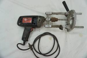 lot 399 image: drill press & drill