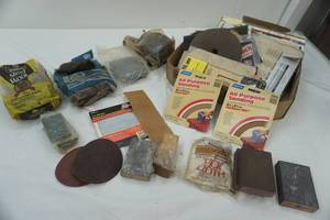 lot 410 image: sandpaper & steel wool
