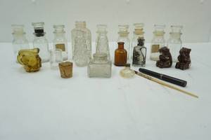 lot 394 image: glass spice bottles