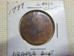 lot 1 image: 1797 Large Cent - Draped Bust