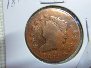 lot 23 image: 1814 Large Cent - Classic Head