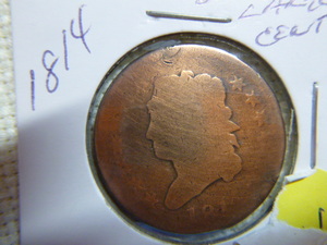 lot 24 image: 1814 Large Cent - Classic Head