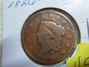 lot 45 image: 1826 Large Cent - Coronet Head