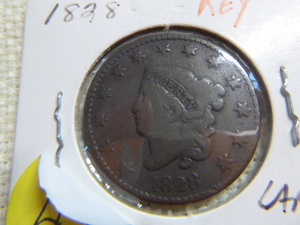 lot 49 image: 1828 Large Cent - Coronet Head