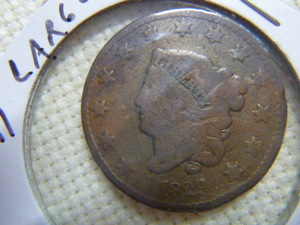 lot 52 image: 1829 Large Cent - Coronet Head