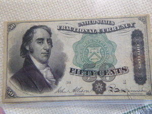 lot 113 image: 1873 50 Cents - Fractional Currency