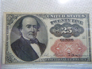 lot 116 image: 1874 25 Cents - Fractional Currency