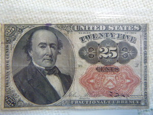 lot 117 image: 1874 25 Cents - Fractional Currency