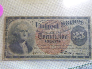 lot 118 image: 1863 25 Cents - Fractional Currency