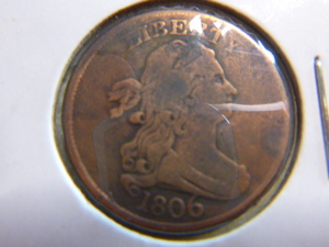 lot 150 image: 1806 Half Cent - Draped Bust