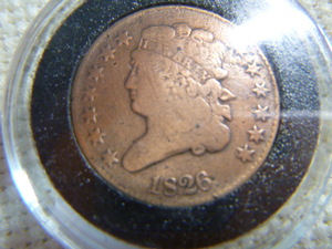 lot 159 image: 1826 Half Cent - Classic Head