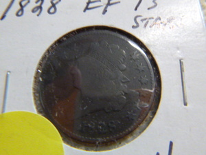 lot 161 image: 1828 Half Cent - Classic Head