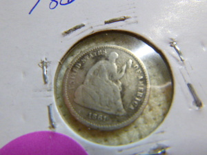 lot 177 image: 1861 Half Dime - Seated Liberty