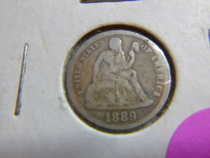 lot 179 image: 1889 Dime - Seated Liberty