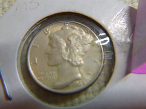 lot 183 image: 1935 Mercury Dime