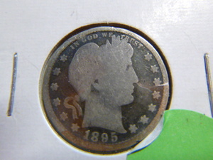 lot 192 image: 1895 Barber Quarter