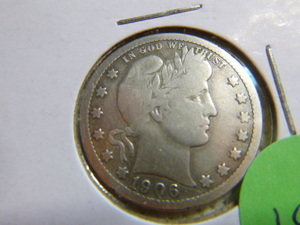 lot 193 image: 1906 D Barber Quarter