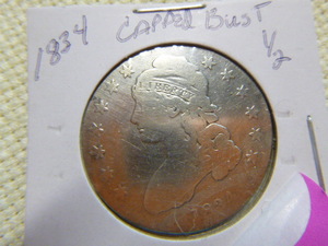 lot 200 image: 1834 Half Dollar - Capped Bust