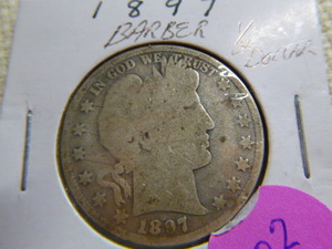 lot 202 image: 1897 Barber Half Dollar