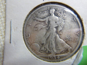 lot 212 image: 1934 Half Dollar - Walking Liberty