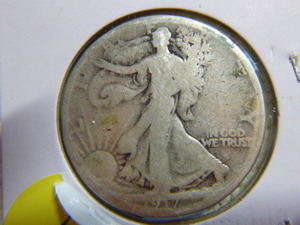 lot 215 image: 1917 Half Dollar - Walking Liberty