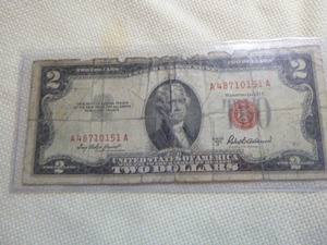 lot 219 image: 1953 Two Dollar Bill - Red Seal