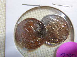 lot 230 image: Copies of 1885 Silver Liberty Head Nickels