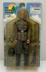 lot 2 image: Vintage 12St Century Toys The Ultimate Soldier WWII German Infantry Soldier (NEW OLD STOCK) Plastic Yellowed