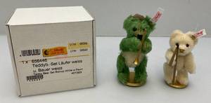 lot 18 image: Vintage Limited Edition Of 1,000 Steiff Teddy Bear Set Bishop 4 EIN 656118 With Pawn 3  (Smoke Free Home) Like New Condition