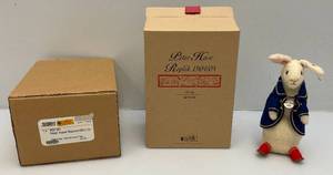 lot 20 image: Vintage  8 Steiff Peter Hase Replica 190405 Limited Editon 1453000  Ear Tag Number 402180 In Originasl Box  (Smoke Free Home) Like New Condition
