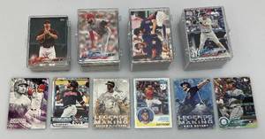 lot 31 image: Misc. Unsorted Baseball Cards In Protective Cases