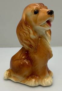 lot 33 image: Vintage 7 34 Royal Coplay Cocker Spaniel Dog Planter (Crazing Present In Clear Coat)