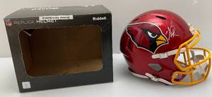 lot 72 image: NFL Replica Riddell Full Size (SIMEON RICE) Autographed Helmet (In Original Box)