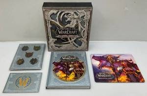lot 87 image: World Of Warcraft Dragonflight Collectors Edition - Artbook, Pins, Mousepad & Cards (Pre-Owned Like New)